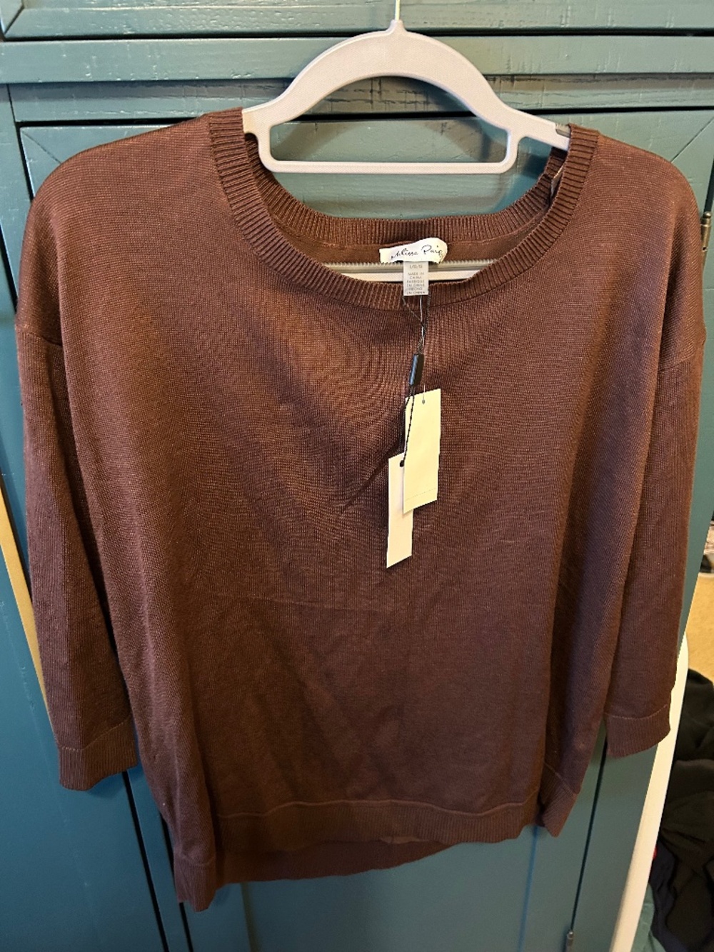 NWT brown lightweight sweater